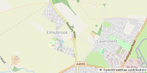 Map of Bicester, Oxfordshire