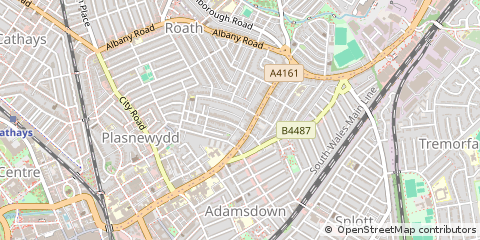 Map of Cardiff