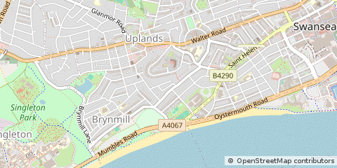 Map of Swansea