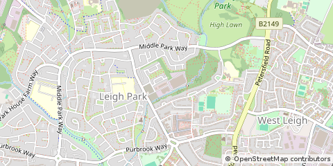 Map of Havant, Hampshire