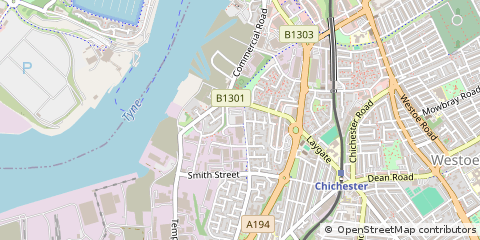 Map of South Shields