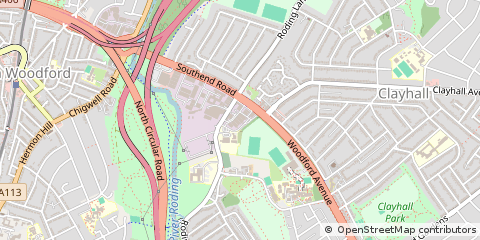 Map of Woodford Green
