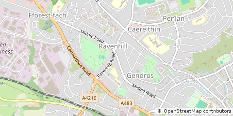 Map of Swansea