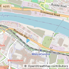 Map of Gateshead