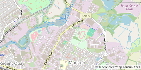 Map of Sittingbourne, Kent