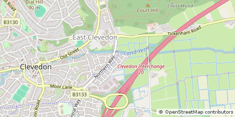 Map of Clevedon, Avon