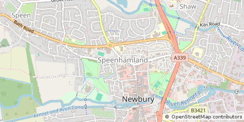 Map of Newbury, Berkshire