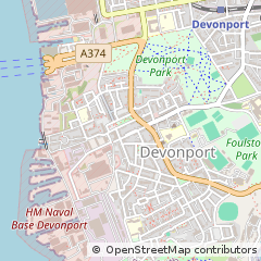 Map of Plymouth, Devon