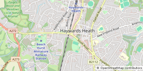 Map of Haywards Heath