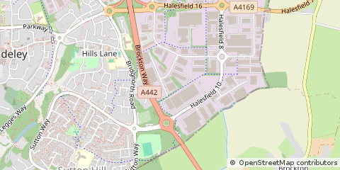 Map of Telford, Shropshire
