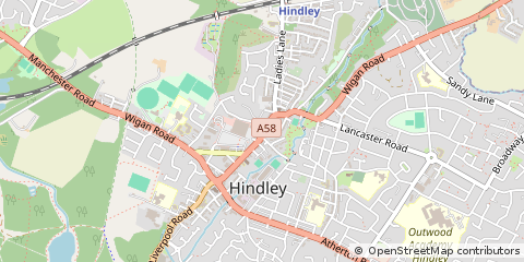 Map of Wigan