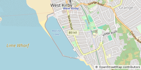 Map of West Kirby, Wirral
