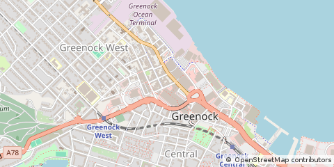 Map of Greenock