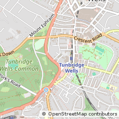Map of Tunbridge Wells, Kent