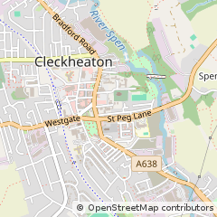 Map of Cleckheaton, West Yorkshire