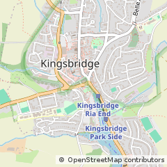 Map of Kingsbridge, Devon