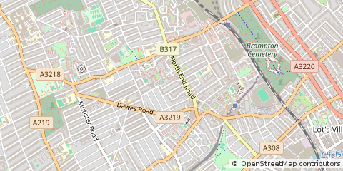 Map of London, United Kingdon