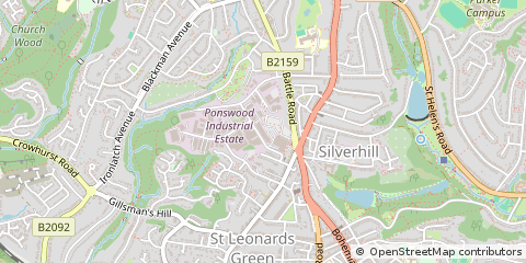 Map of ST. Leonards-on-SEA, East Sussex