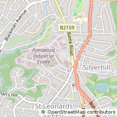 Map of ST. Leonards-on-SEA, East Sussex