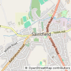 Map of Saintfield, Down