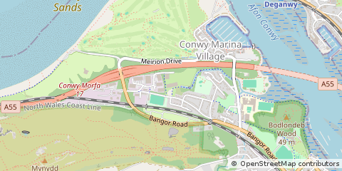 Map of Conwy
