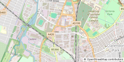 Map of Leicester