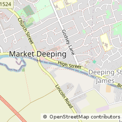 Map of Market Deeping