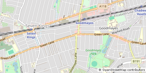Map of Ilford