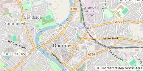 Map of Dumfries