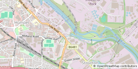 Map of Leeds, West Yorkshire