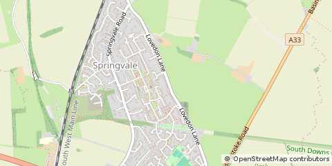 Map of Winchester, Hampshire