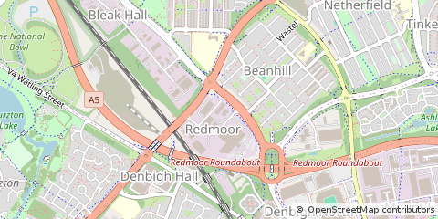 Map of Milton Keynes