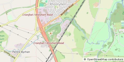 Map of Wrexham
