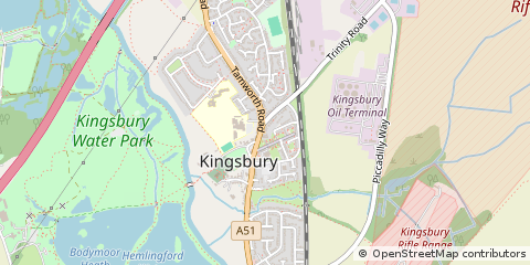 Map of Tamworth