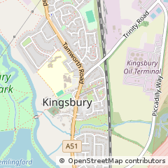 Map of Tamworth