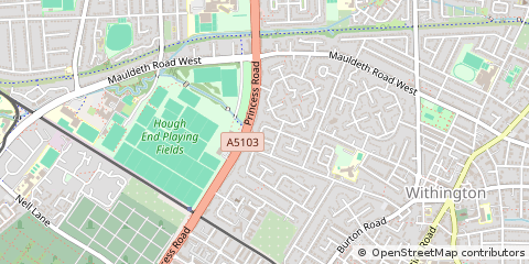 Map of Manchester