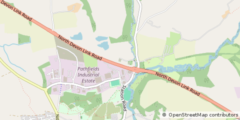 Map of South Molton, Devon