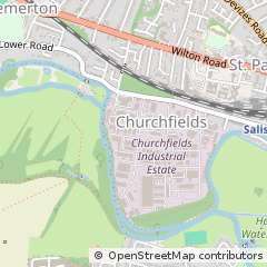 Map of Salisbury, Wiltshire
