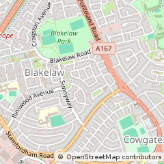 Map of Newcastle