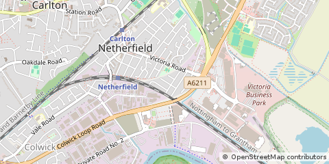 Map of Nottingham