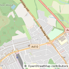 Map of Stanmore, Middlesex