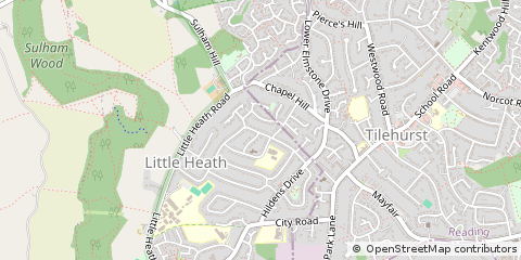 Map of Reading, Berkshire