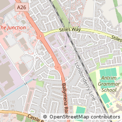 Map of Antrim, Co Antrim