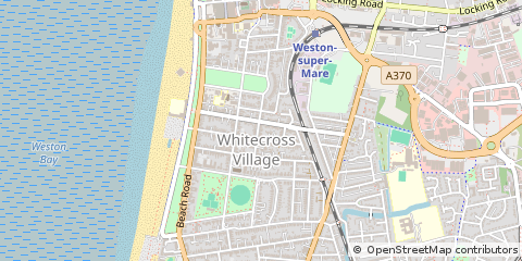 Map of Weston-Super-Mare, Somerset