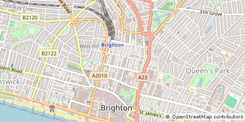 Map of Brighton, East Sussex
