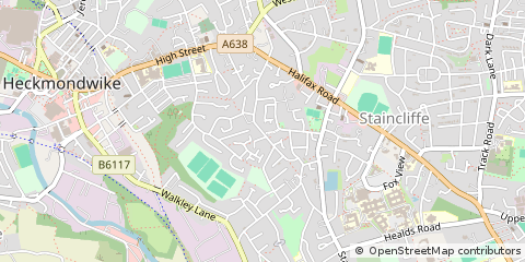 Map of Dewsbury