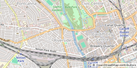 Map of Cardiff