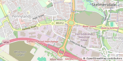Map of Skelmersdale