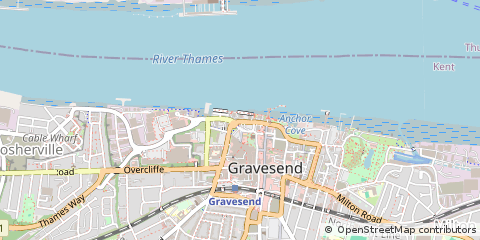 Map of Gravesend