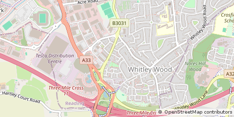 Map of Reading, Berkshire
